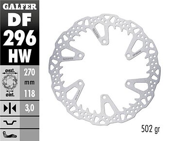 Galfer Shark framskiva 270x3mm Yamaha YZ YZF 125-450