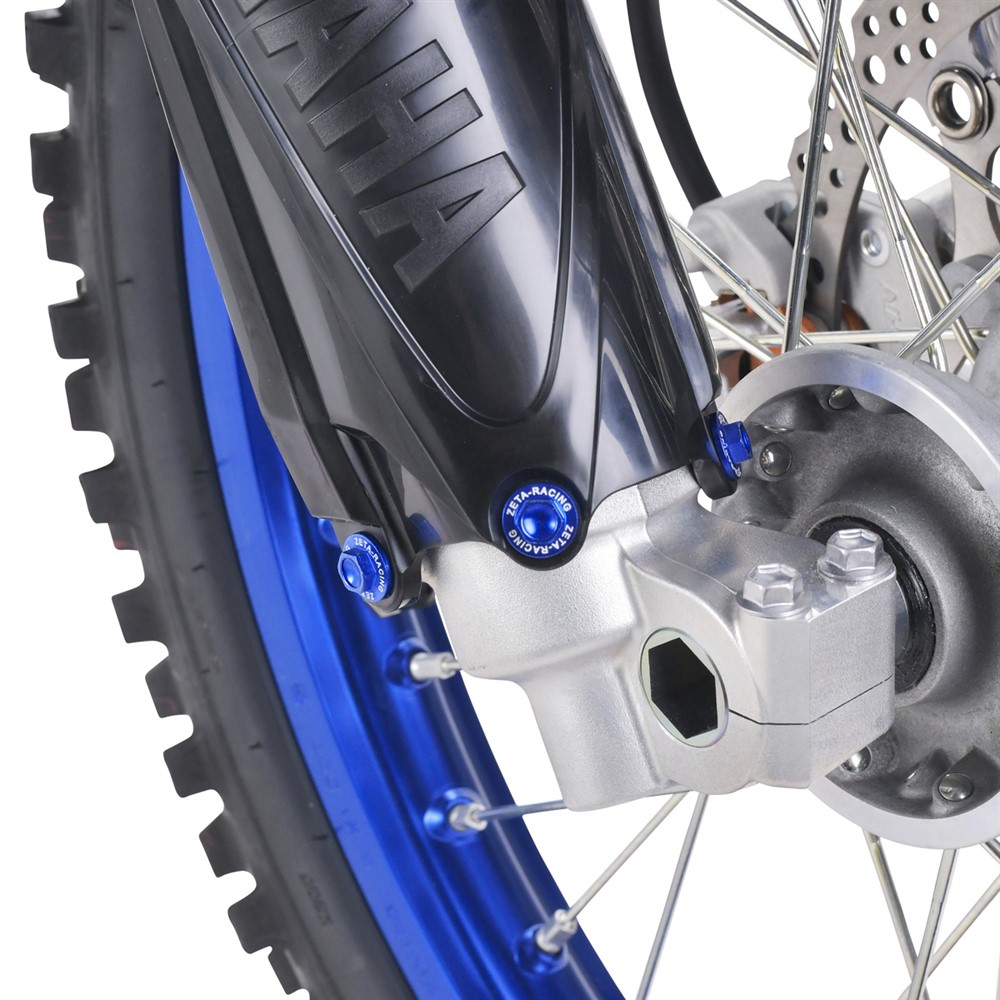 ZETA Aluminum Bolt Set for Plastics YZ125/250 22-25 21 Delar Blue - 3