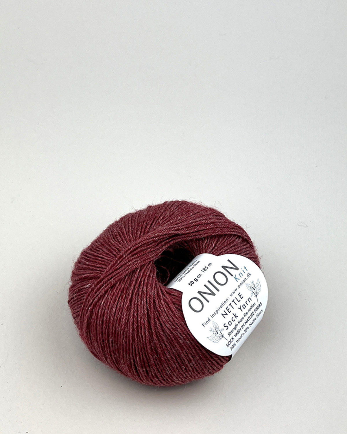 Nettles Sock Yarn - Mörk röd/1008