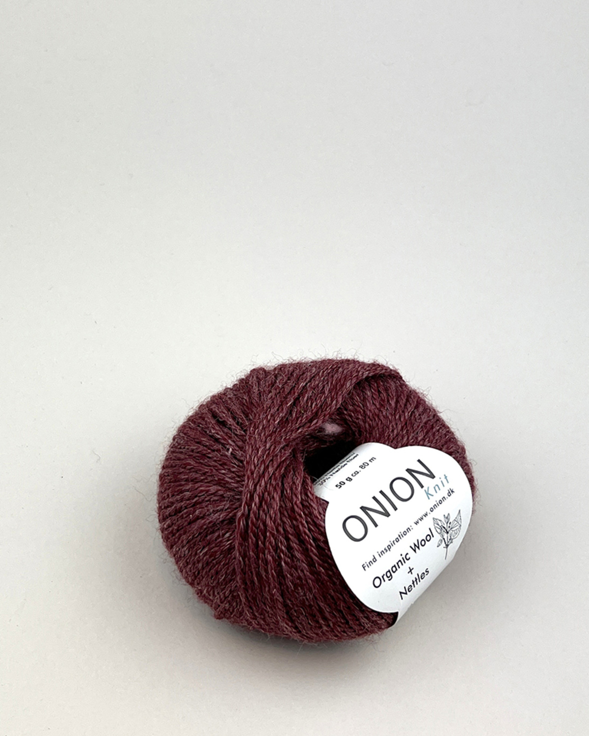 No. 6 Organic Wool Nettles - Mörk röd/618