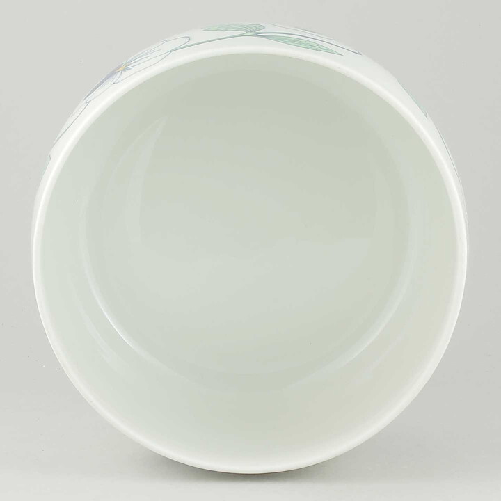 Sylvia Leuchovius (Sylvia 1976) Rounded Bowl with Viola Decor 20/13 cm