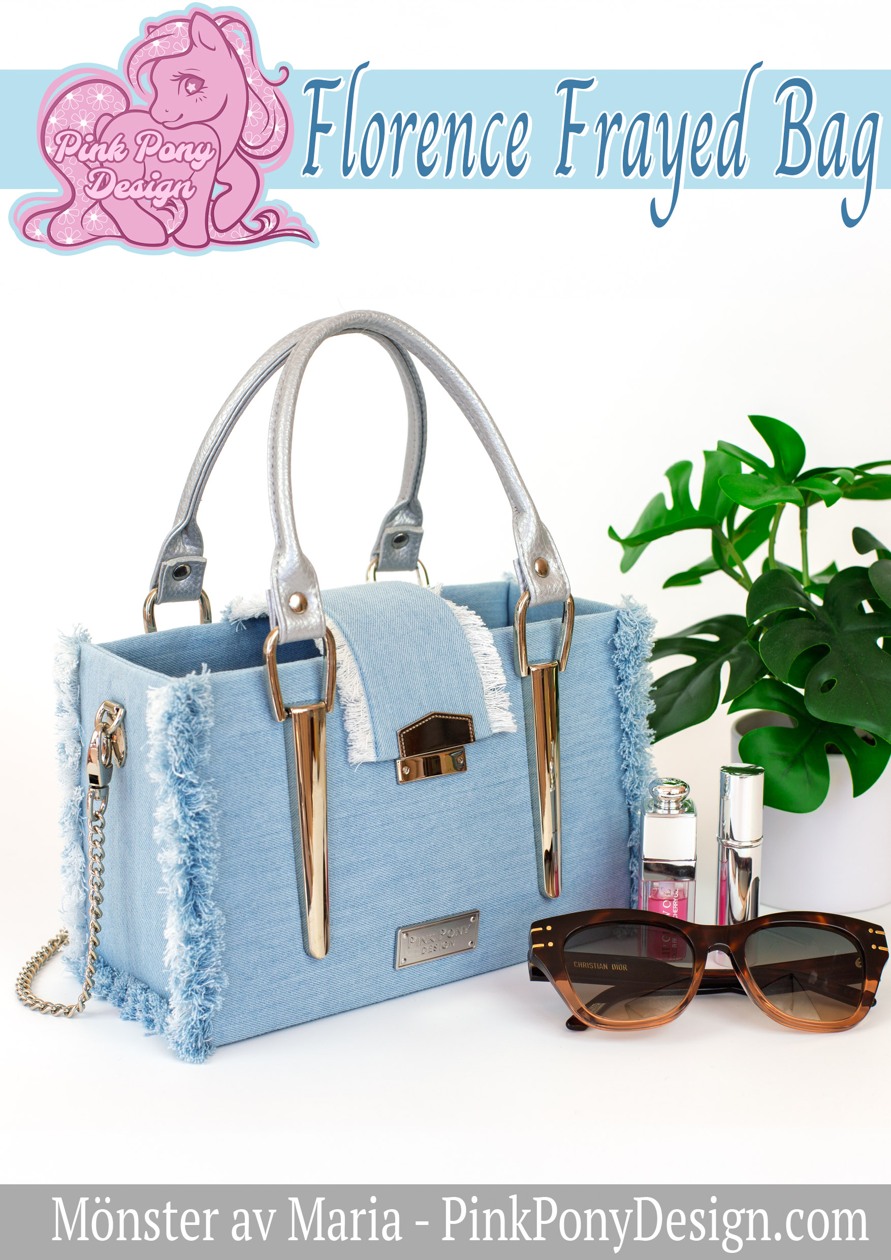 Florence Frayed Bag - Pappersmönster