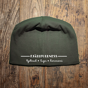Fodrad mössa - "Fjällfullness" Quote