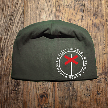 Fodrad mössa - "Fjällfullness" Ledkryss II
