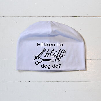 Mössa (vit) - Jamska Quote Klöfft