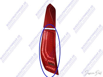 Nedre Baklampa Irizar I6 I8.  Vänster
