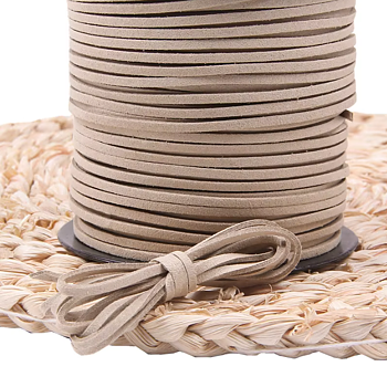 Vegan Rem/ Snöre  - Platt , Beige - Grå    100cm