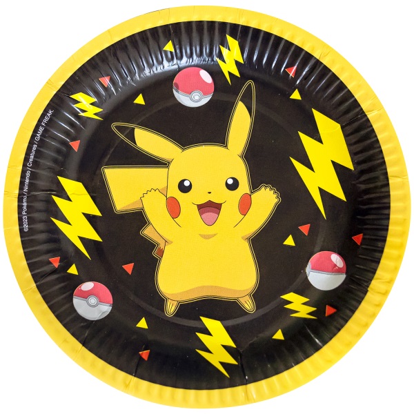 Pokemon Pikatchu papperstallrikar 22,8cm 8st