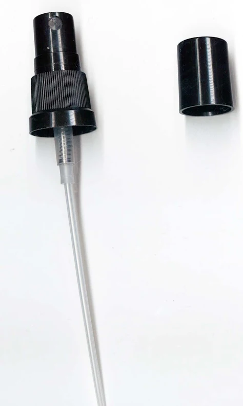 Spray till glasflaska - svart