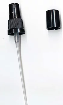 Spray till glasflaska - svart