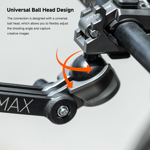 MOVMAX Tube Clamp Mount with Ball Head for Blade Arm - 4