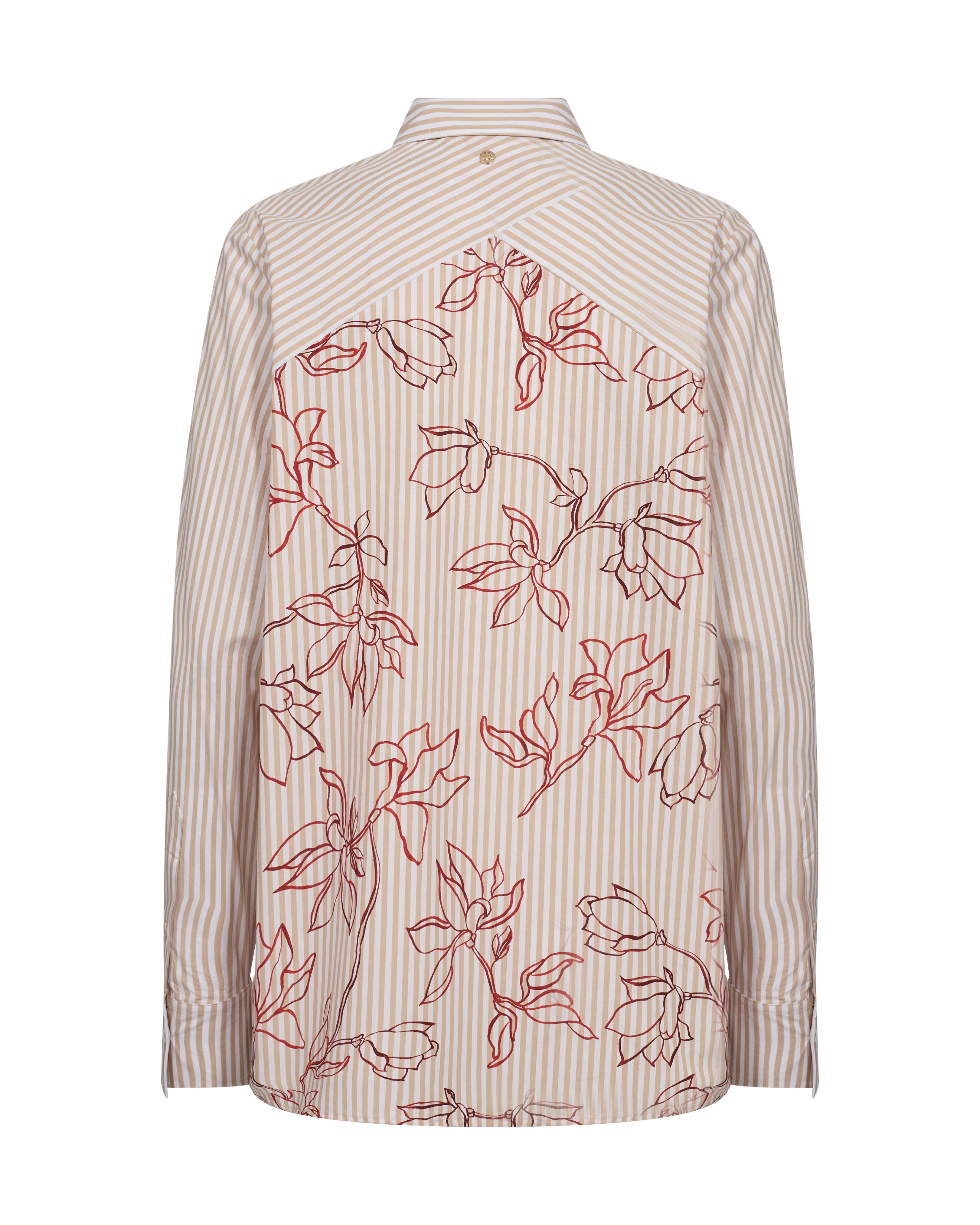 MMElinda Leafy Stripe Shirt - Stl. M - Mos Mosh