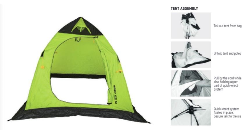 Isfisketält Norfin Easy Ice M, NI-10466 - 2