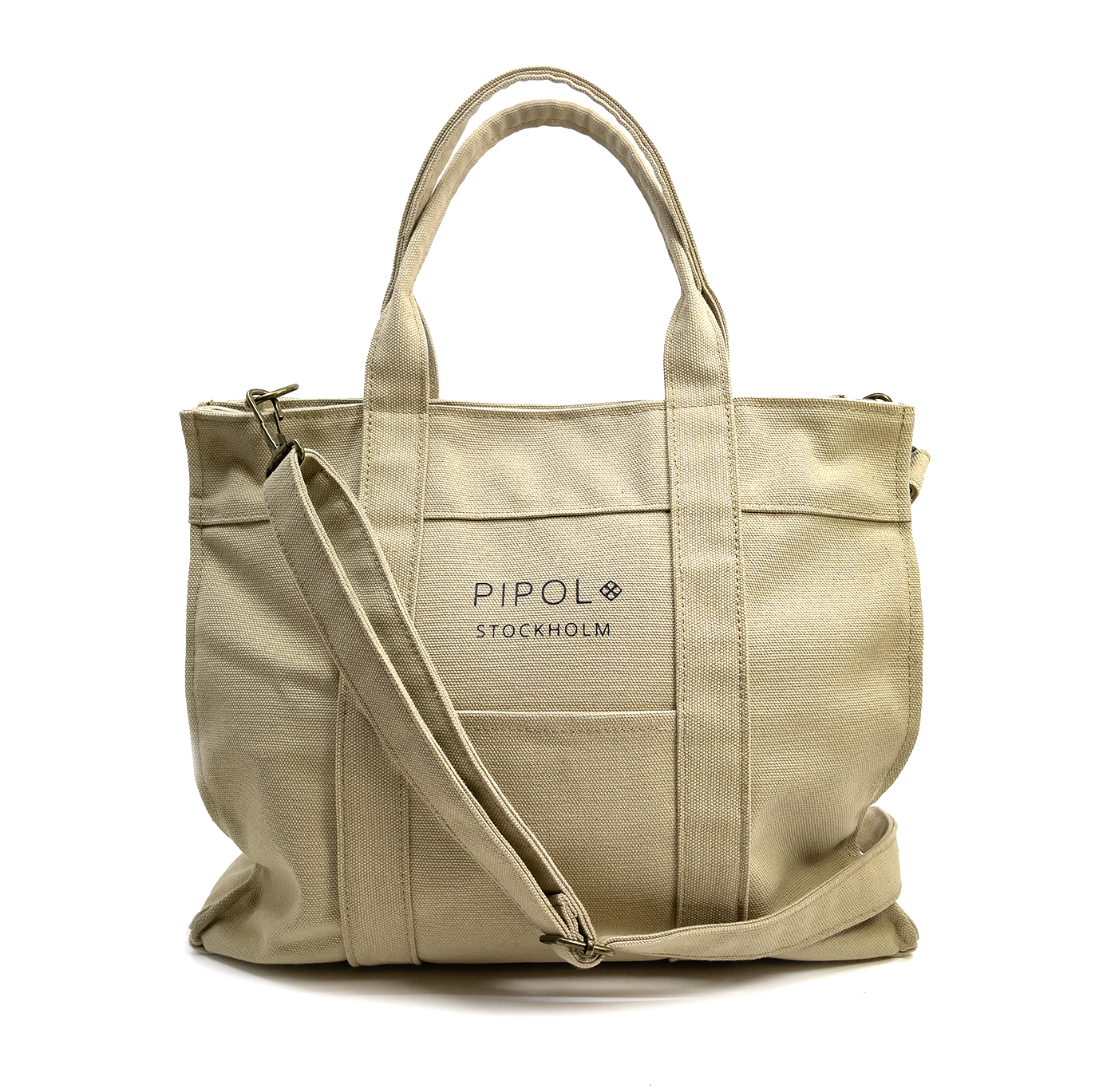 RIVE CANVAS TOTE MEDI LIGHT BEIGE