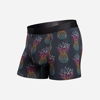 CLASSIC ICON TRUNK PRINT - PINEAPPLE FADE-BLACK