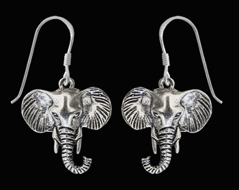 Elefant örhängen i Äkta silver.