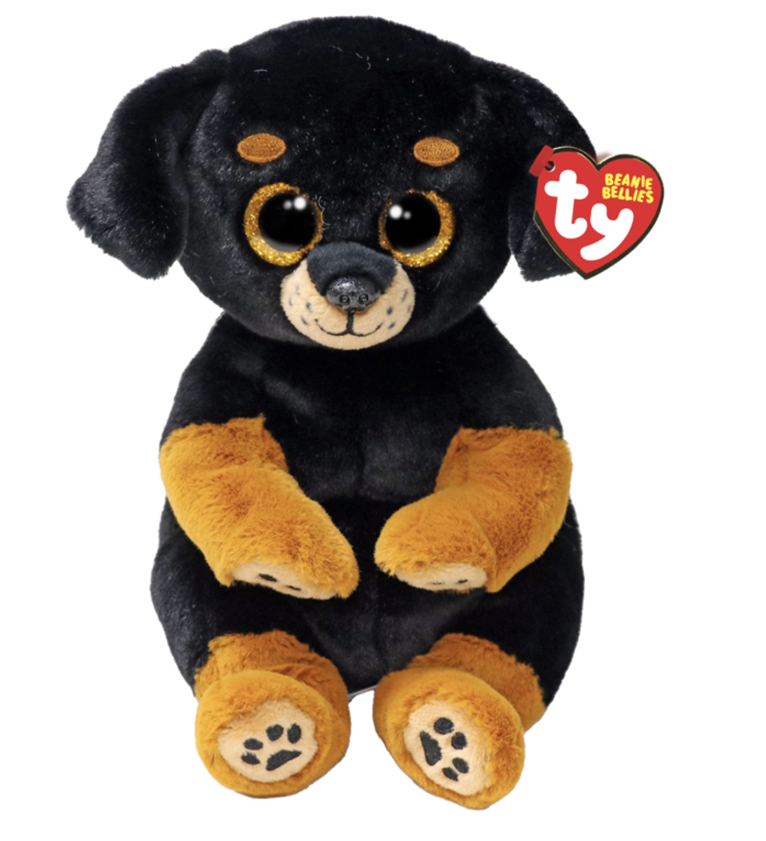 Rottweiler med glittriga ögon