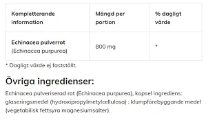 Echinacea - 250 kapslar