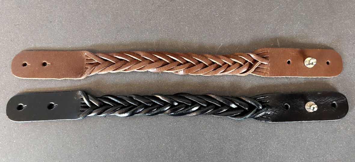 Flätat Läderarmband - Justerbart  - 2