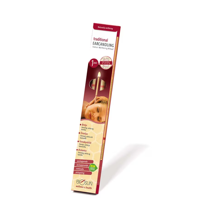 Öronljus Traditional 1 par Biosun