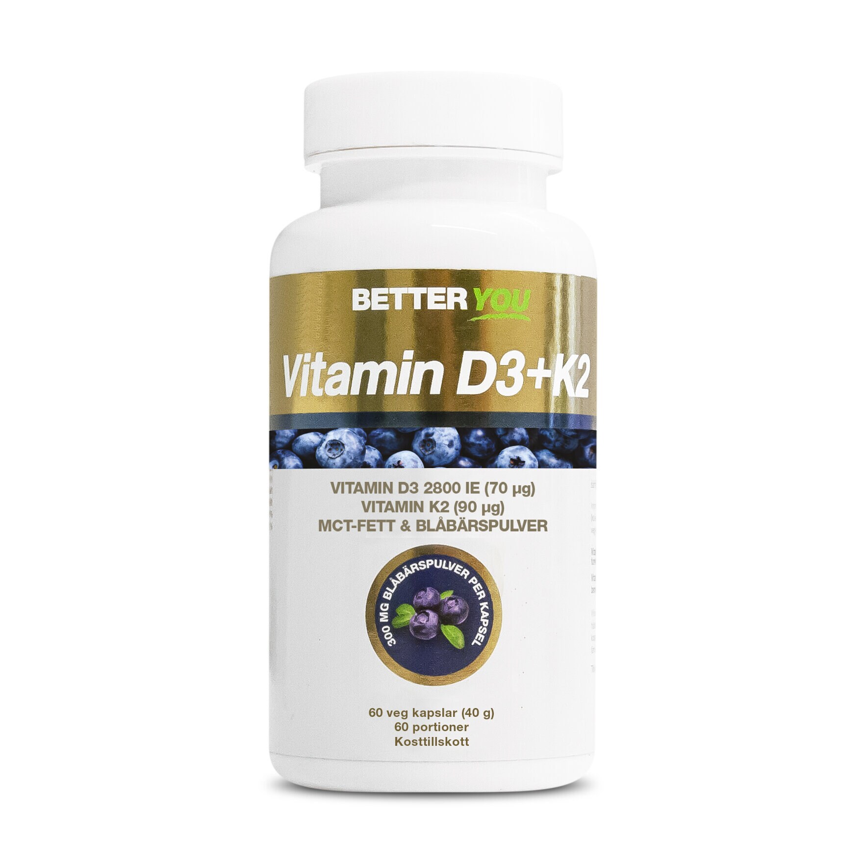 Vitamin D3+K2 60 kapslar Better You