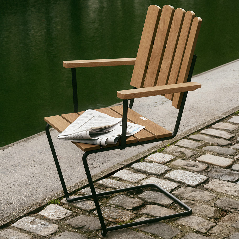 Armchair A2 oak / black - Grythyttans stålmöbler - 6