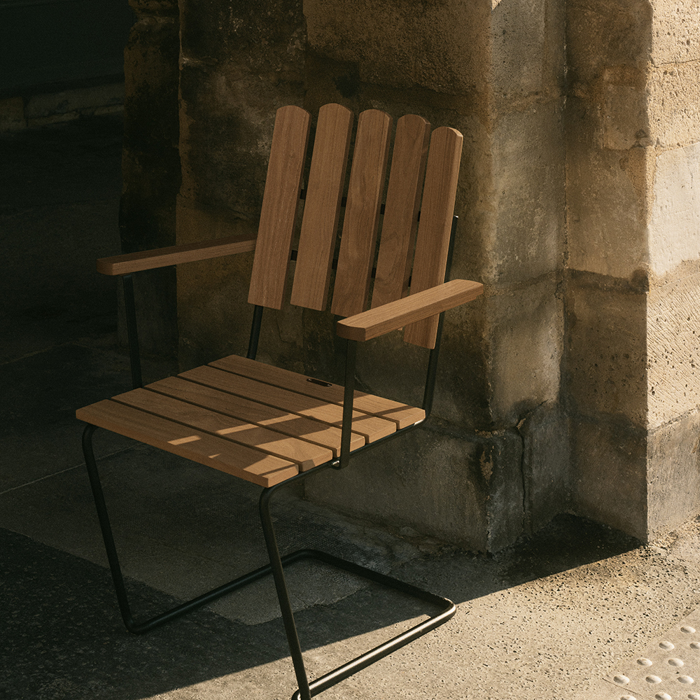 Armchair A2 oak / black - Grythyttans stålmöbler - 4