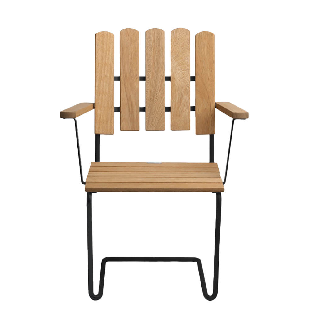 Armchair A2 oak / black - Grythyttans stålmöbler