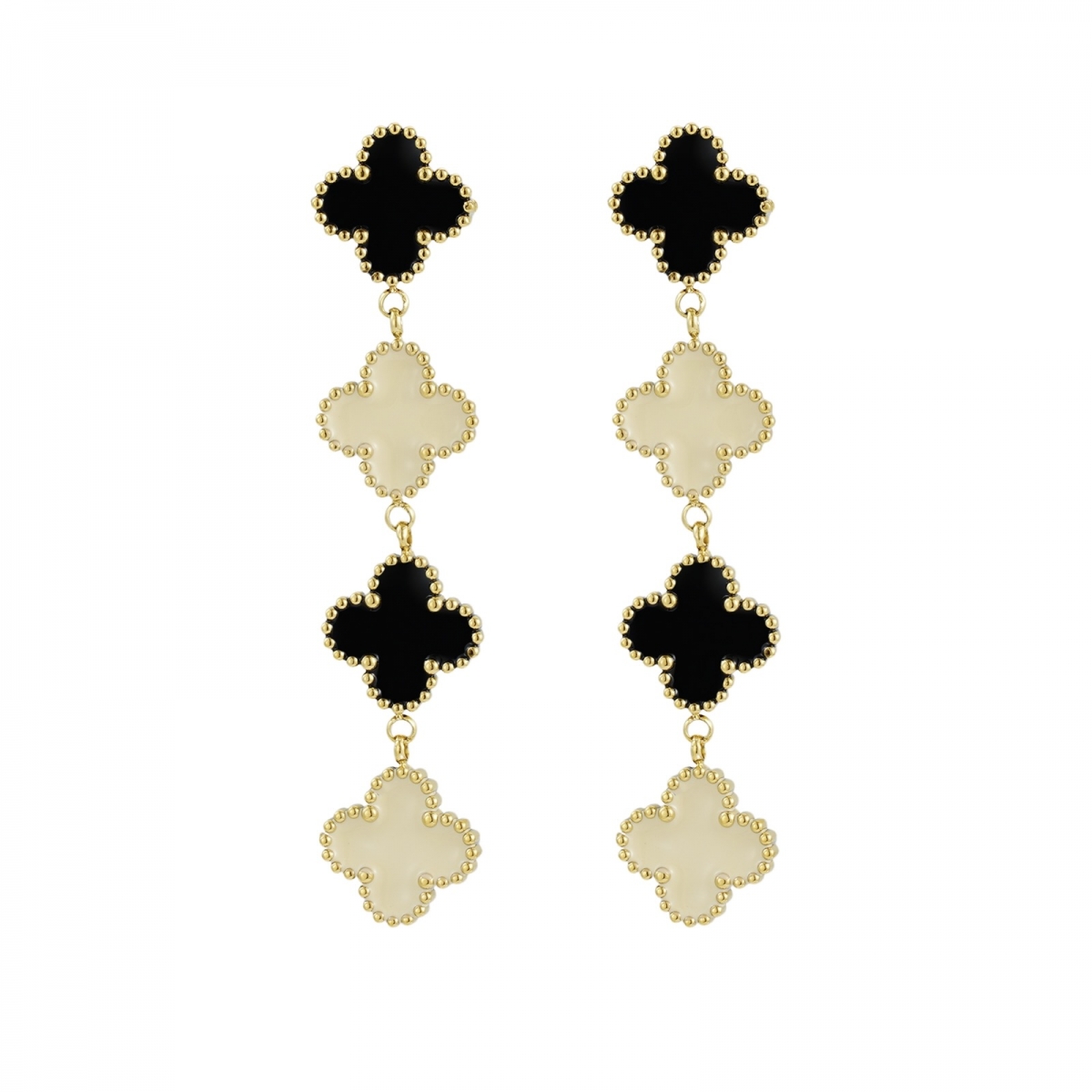 Clover Long Örhänge Mix/Gold