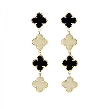 Clover Long Örhänge Mix/Gold