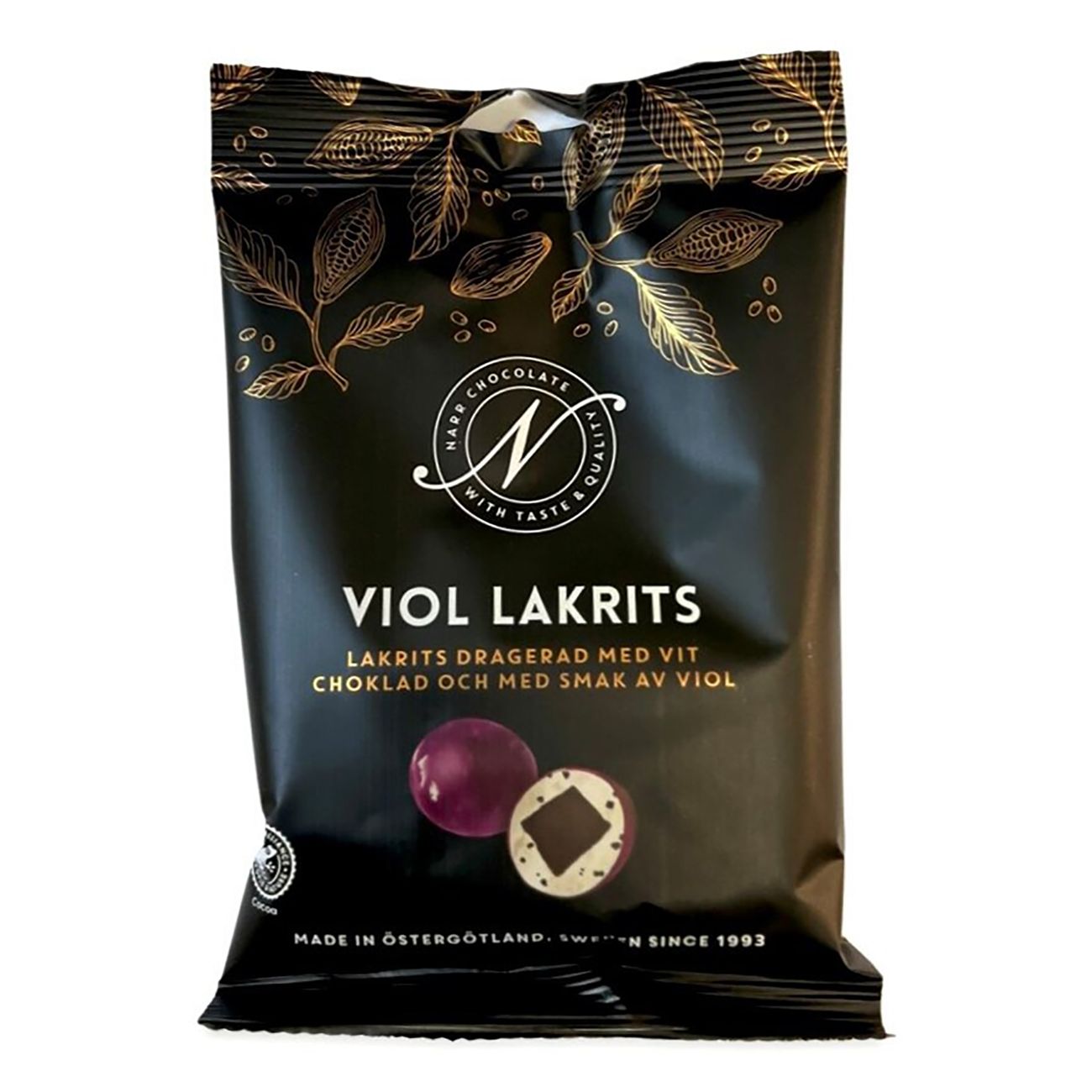 Viol lakrits - Narr Chocolate