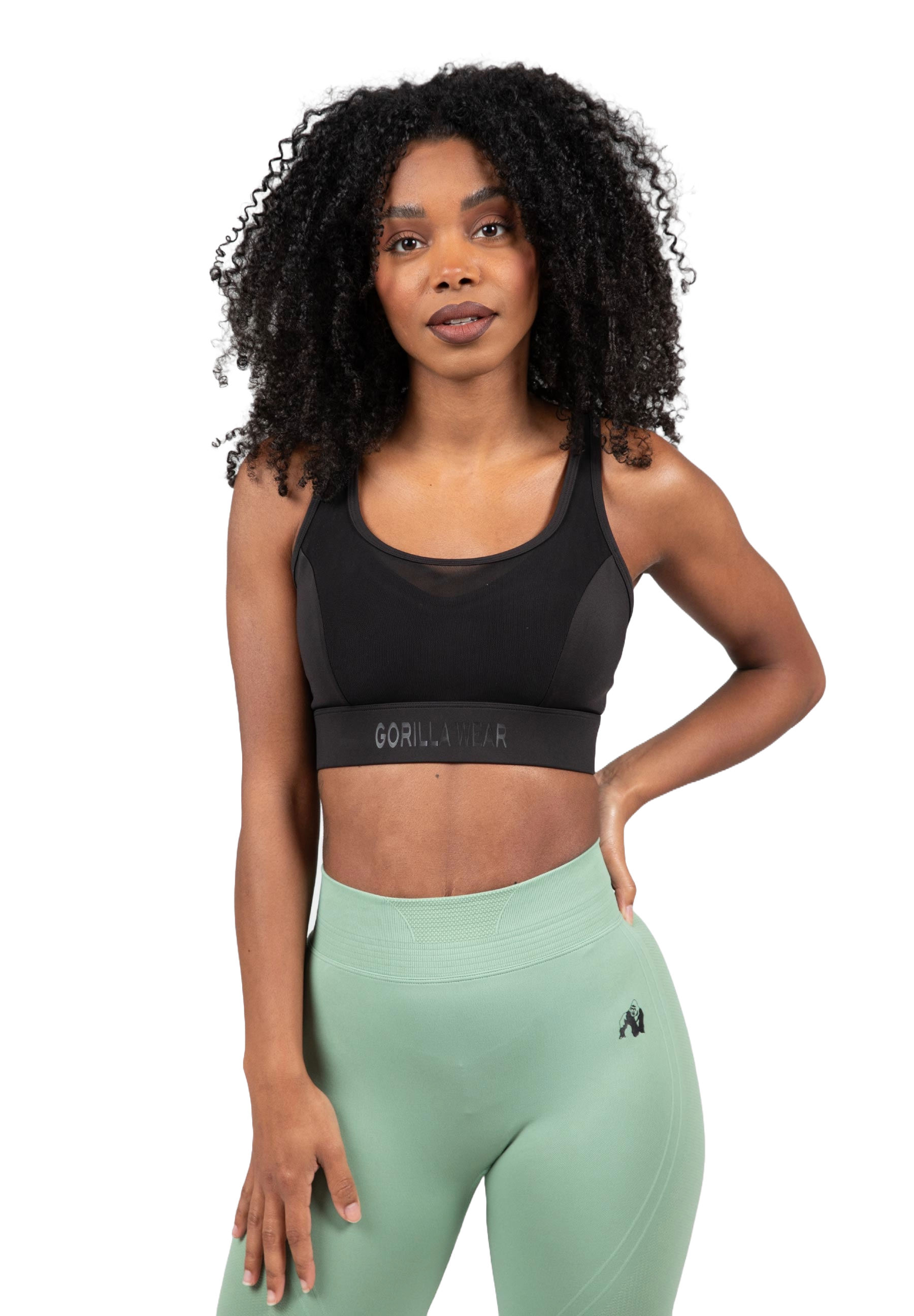 Riley High Support Sports Bra, black