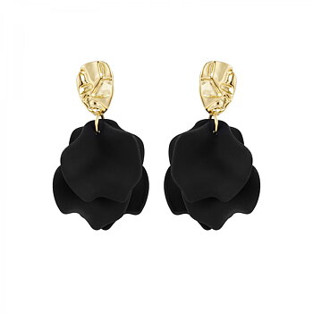 Paloma Small Earring Black/Gold