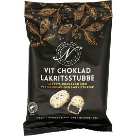 Vit choklad lakritsstubbe - Narr Chocolate