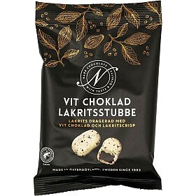 Vit choklad lakritsstubbe - Narr Chocolate