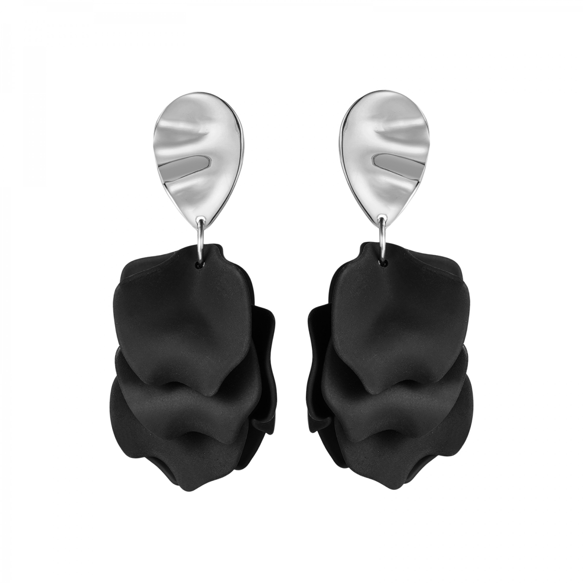 Paloma Earring Black/Silver