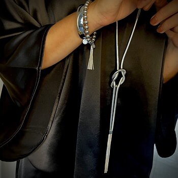 Tassel Armband i silver