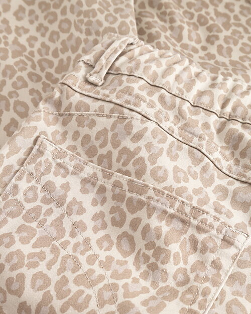 Mirakelbyxa Hannah regular kort leomönstrad beige - 8