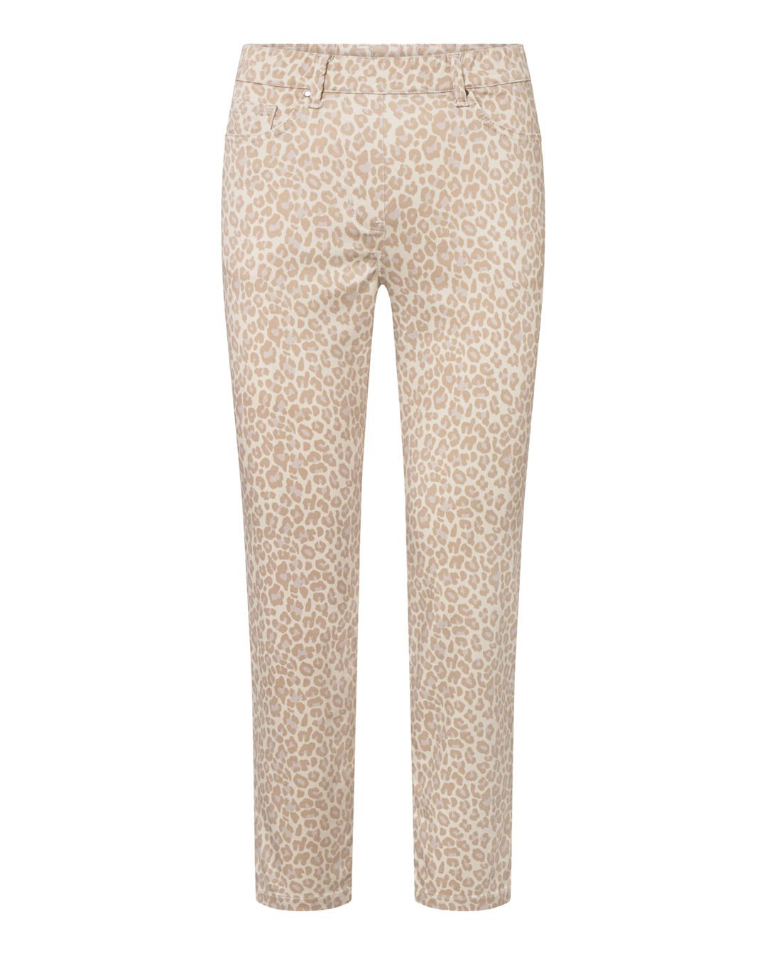 Mirakelbyxa Hannah regular kort leomönstrad beige - 4