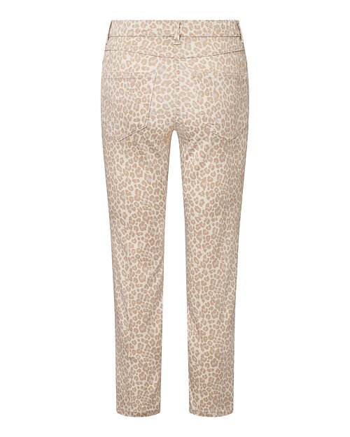 Mirakelbyxa Hannah regular kort leomönstrad beige - 5