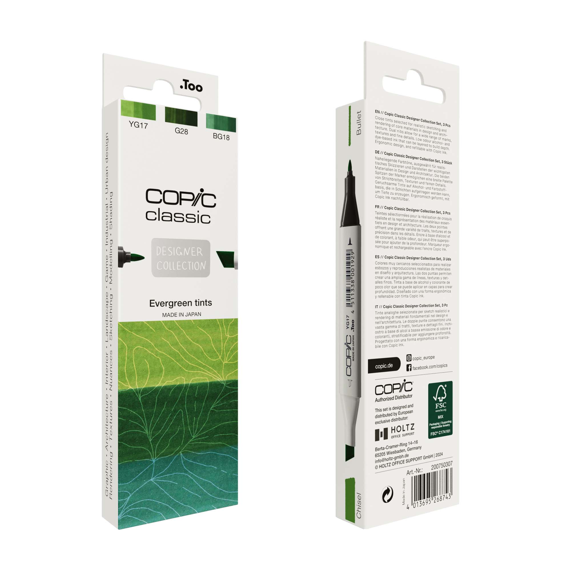 Copic Classic Set 3, Evergreen - 3