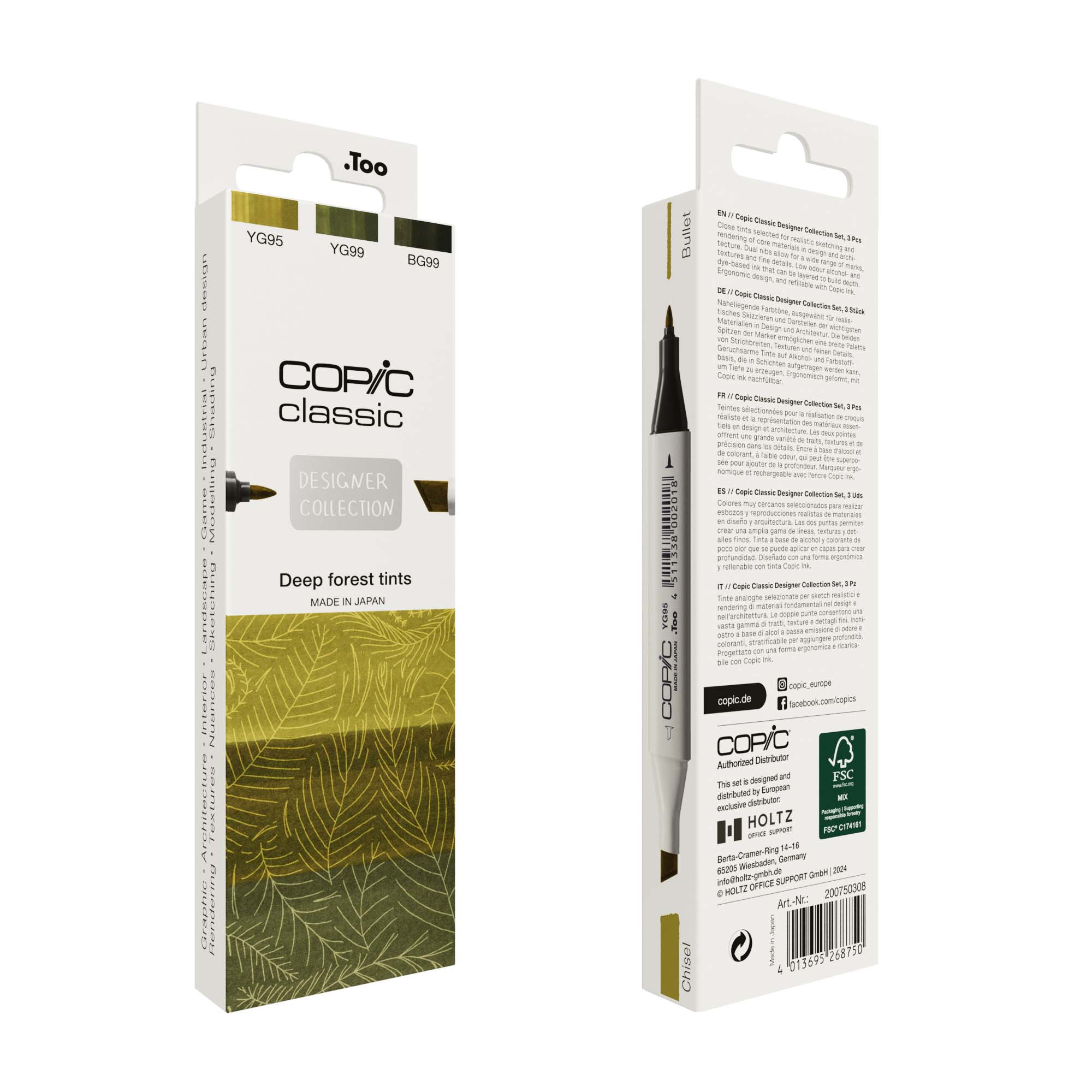 Copic Classic Set 3, Deep forest - 3