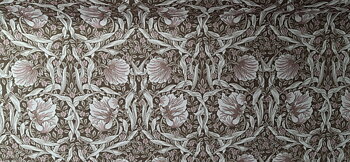 William Morris - möbeltyg brun/rosa