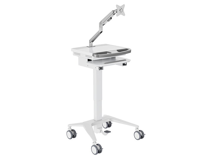 M Medical Cart Basic incl. monitor gas lift arm