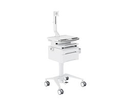 M Medical Cart Basic with Drawer incl. fixed monitor arm