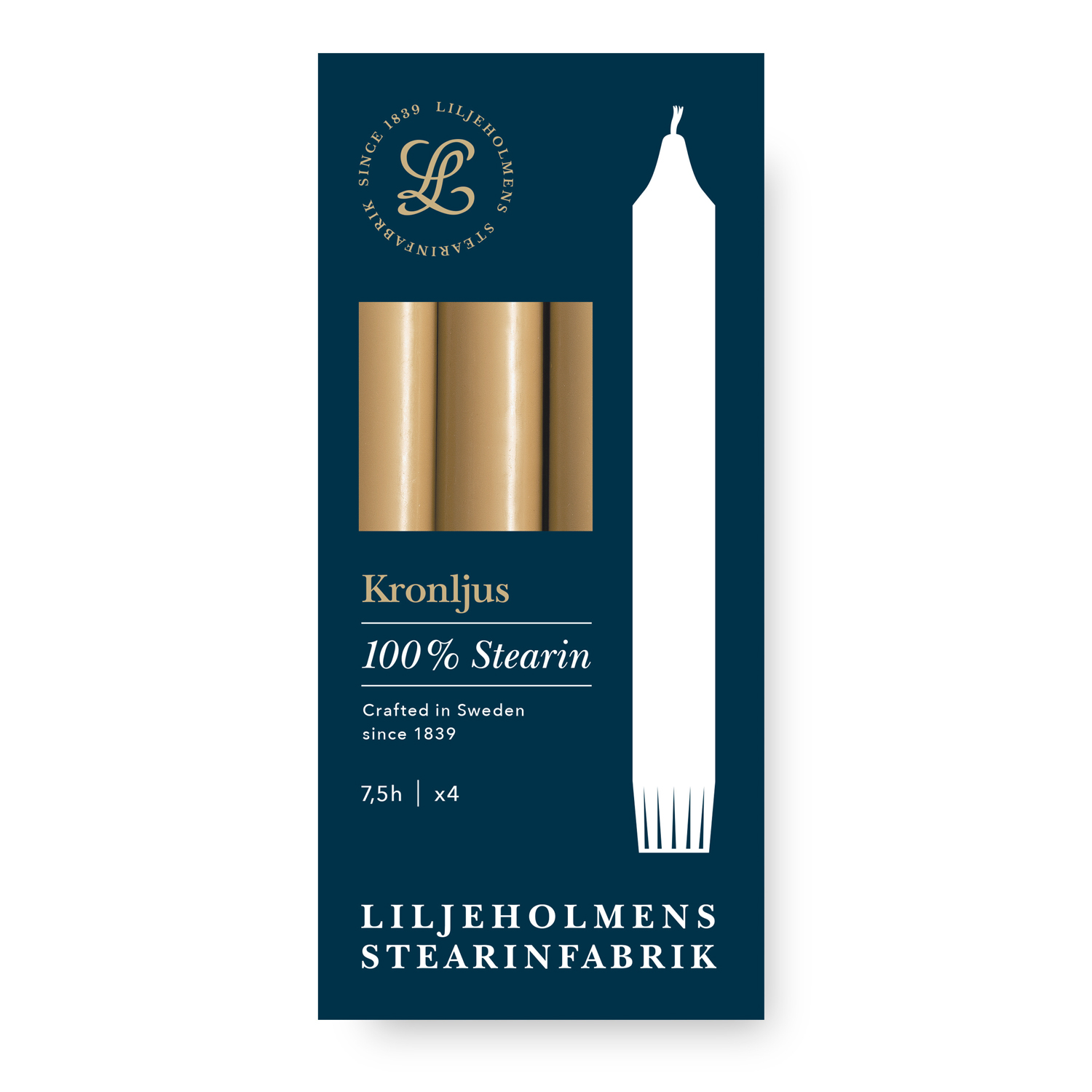 Kronljus 4-p Honung  - 2