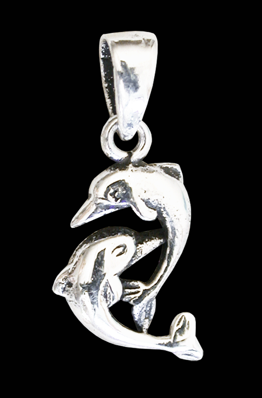 Litet delfin hänge i Äkta silver.