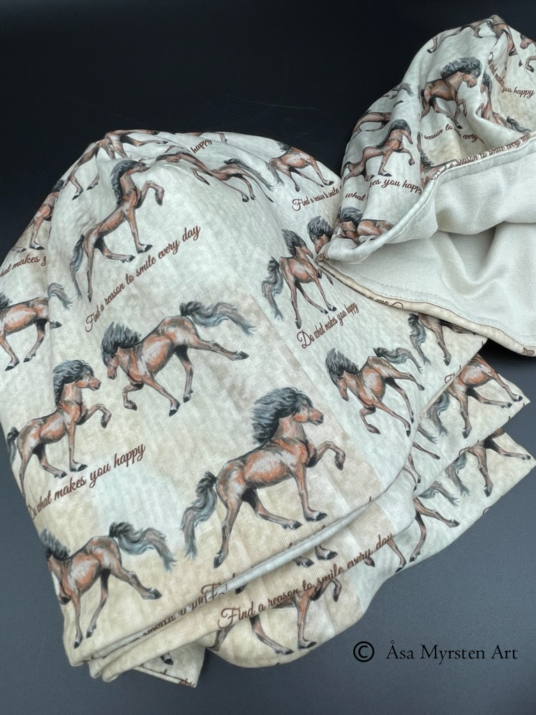 Hat, Ribb cotton touch - Happy Moments Icelandic horse - 4
