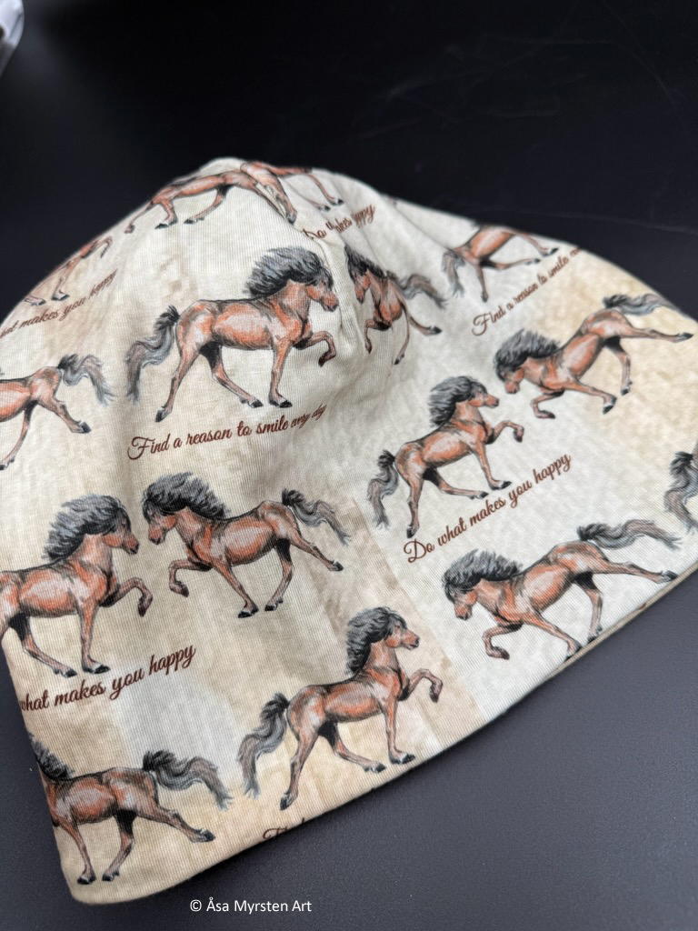Hat, Ribb cotton touch - Happy Moments Icelandic horse - 3