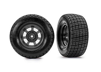 Traxxas Däck & Fälg Hoosier / Dirt Oval 2WD Fram (2)